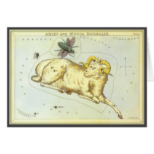 Aries Ram, Constelación vintage, espejo de Urania