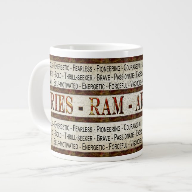 ARIES - RAM - TAZA ENORME DE COFFEE/SOUP - (Izquierda)