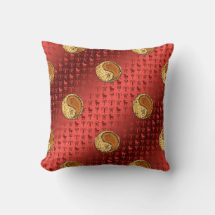 Aries y Tigre de Madera Almohada Decorativa