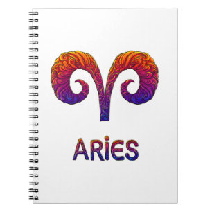 Aries Zodiac / Cuaderno Símbolo de Aries
