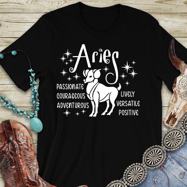 Aries Zodiac Horoscope moderno camiseta (Subido por el creador)