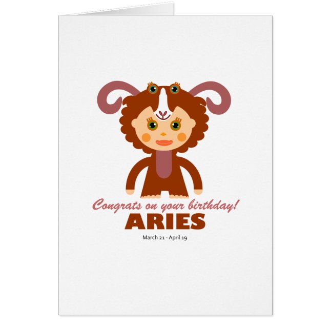 Aries Zodiac para los niños (Frente)