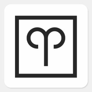Aries Zodiac pegatinas en astrología de signos