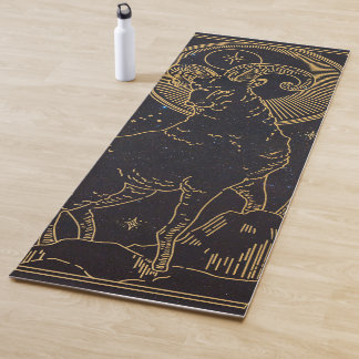 Aries Zodiac Rótulo Yoga Mat