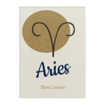 Aries Zodiac Wall Art- Impresión acrílica