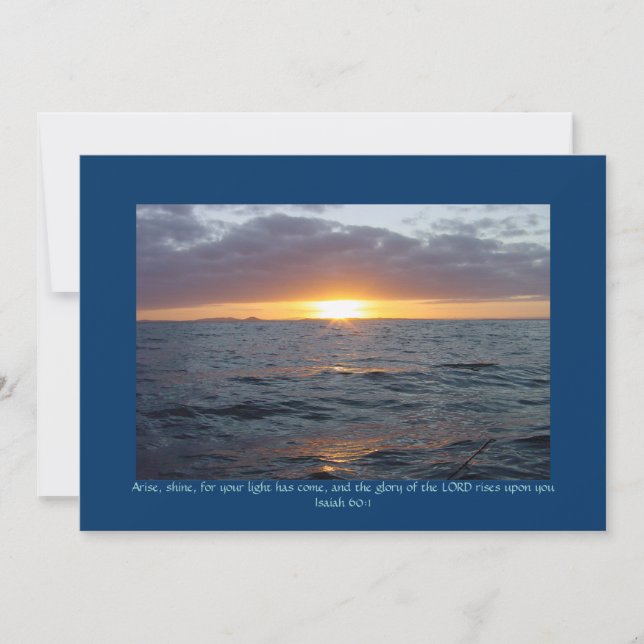 Arise Shine - Isaiah 60:1 (Anverso)