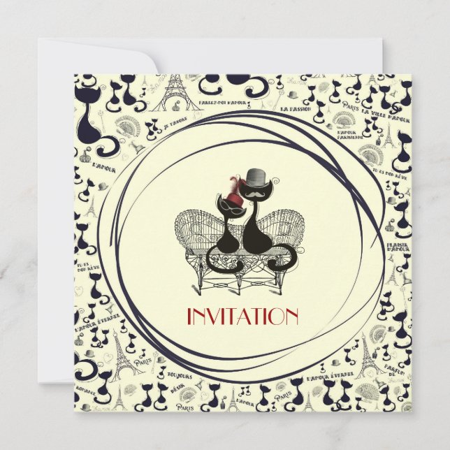 AristoCat Valentine - Invitación de fiesta (Anverso)