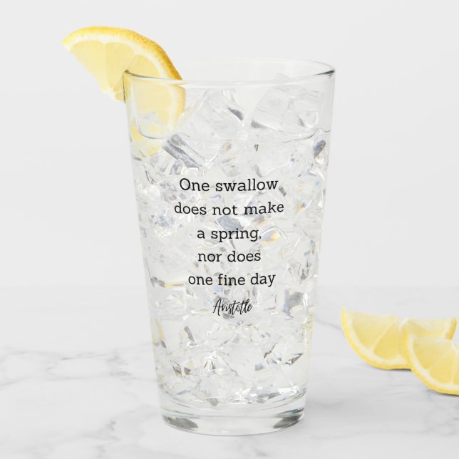 Aristotle Spring Quote Decor For Home  (Anverso (hielo))