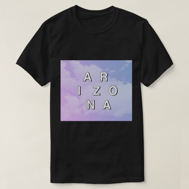 ARIZONA (Banda) - Camiseta clásica con nubes (Diseño del anverso)