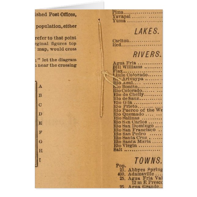 Arizona de Index Rand McNally (Frente)