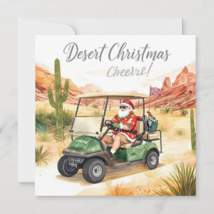 Arizona Golf Navidad Santa Golfista conduciendo un