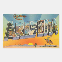 Arizona, hoja de cuatro pegatinas de Arizona