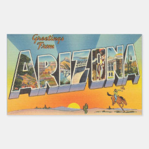 Arizona, hoja de cuatro pegatinas de Arizona