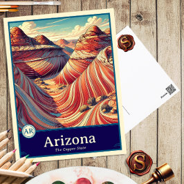 Arizona | Postal con cubierta de estilo anime