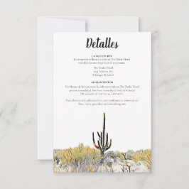 Arizona Saguaro Cactus Tarjeta de Detentos Español