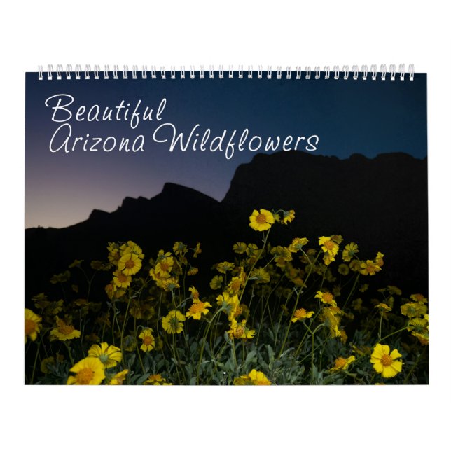 Arizona Wildflowers calendario grande de dos págin (Tapa)