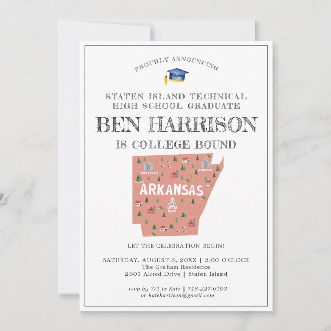 Arkansas | Partido de Graduación Vinculado a la Un (Anverso)