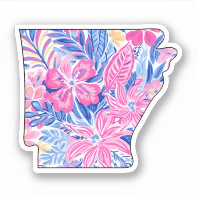 Arkansas - Pegatina de verano - Lilly Inspired (Anverso)