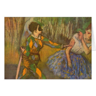 Arlequín y Colombina de Edgar Degas Arte Antiguo