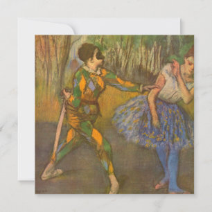 Arlequín y Colombina de Edgar Degas Arte Antiguo