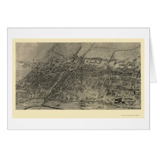 Arlington, mapa panorámico de NJ - 1907