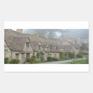 Arlington Row, pegatina rectangular de Bibury