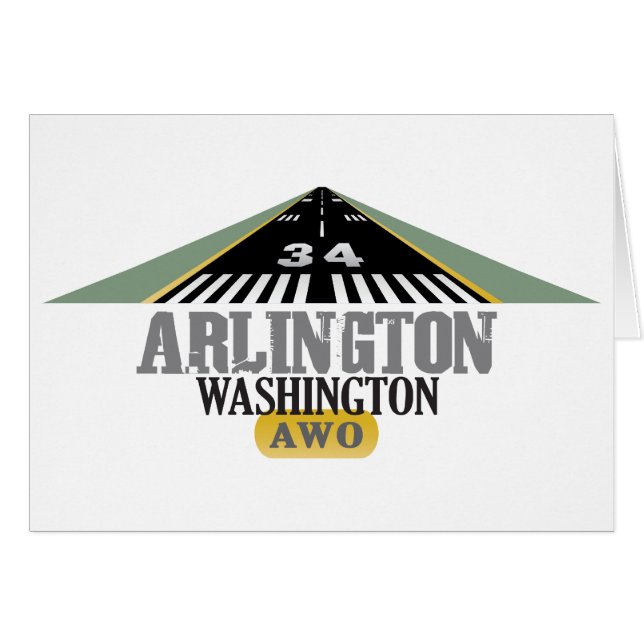 Arlington Washington - Airport Runway (Anverso (Horizontal))