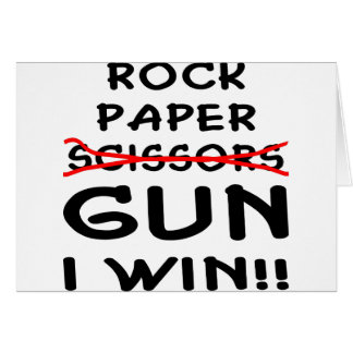 Arma de papel de las tijeras de la roca que gano