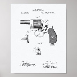 Arma de policía 1881 Patente de arte - Libro Blanc