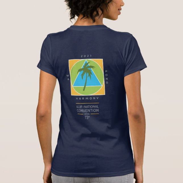 Armada con el logo en color camiseta femenina (Reverso)