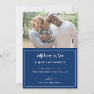 Armada de Invitación de adopción y franja blanca