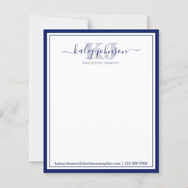 Armada de negocios | De La Tarjeta De Nota (Anverso)