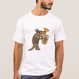 Armadillo de los BU que juega la camiseta de la