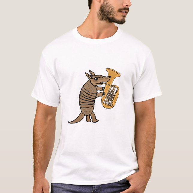 Armadillo de los BU que juega la camiseta de la (Anverso)
