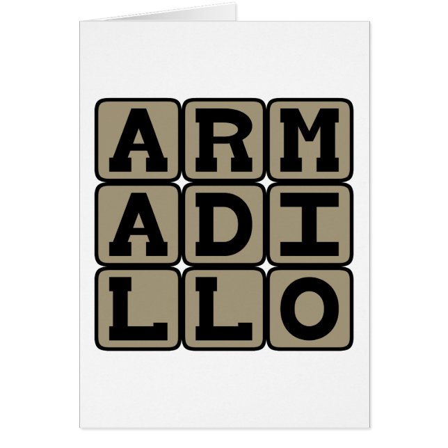 Armadillo, mamífero placentario (Frente)