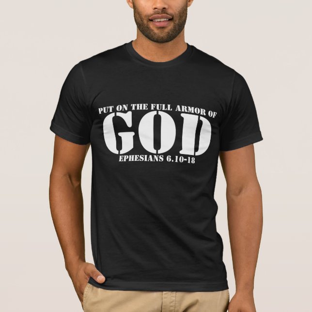 armadura de la camiseta del verso de la biblia de (Anverso)