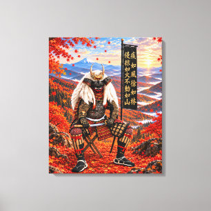 Armadura de samurái Takeda Shingen Otoño Lienzo 20