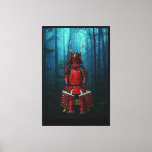 Armadura de Sanada Yukimura Lienzo 24x36 Impresión