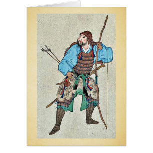 Armadura que lleva del samurai y llevar a cabo un