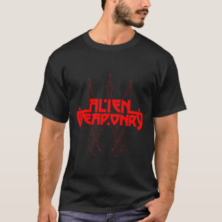 armamento alienígena logotipo rojo camiseta clásic
