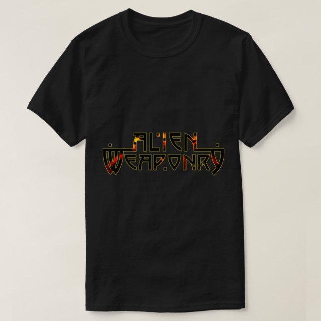 armamento alienígena mejor nuevo logo camiseta clá (Diseño del anverso)