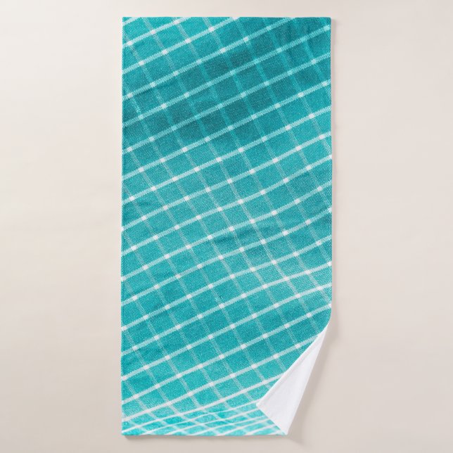 Armario textil de fondo a cuadros. (Toalla de baño)