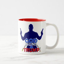 Armas de dios y taza 2017 de café blanca roja del