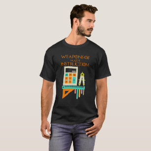 Armas de la camiseta del profesor de matemáticas