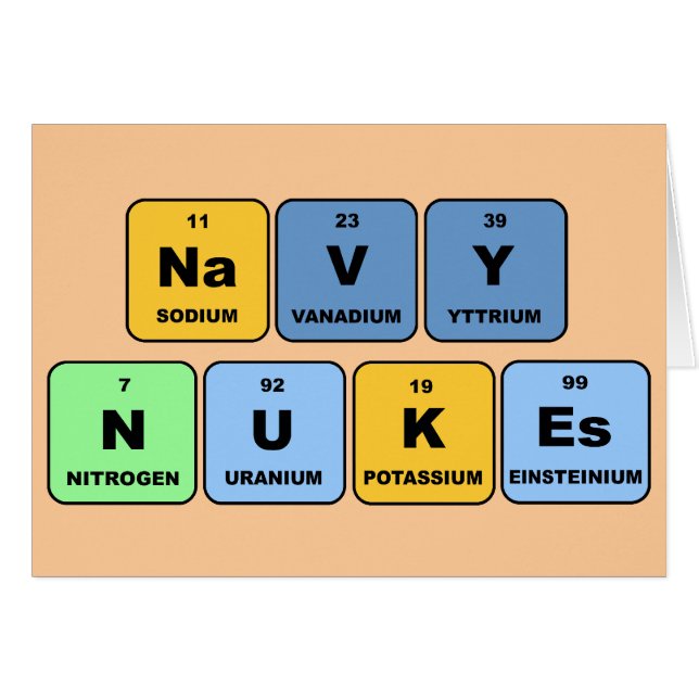 Armas nucleares elementales de la marina de guerra (Anverso (Horizontal))