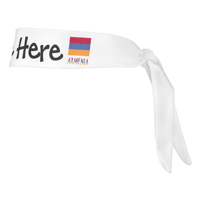 Armenia y la bandera armenia con tu nombre tie Hea (Girar 90)