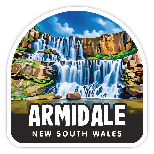 Armidale, Pegatina de NSW Australia (Armidale New South Wales Sticker (Ebor Falls))