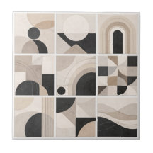 Armonía abstracta geométrica – Baldosa cerámica mo