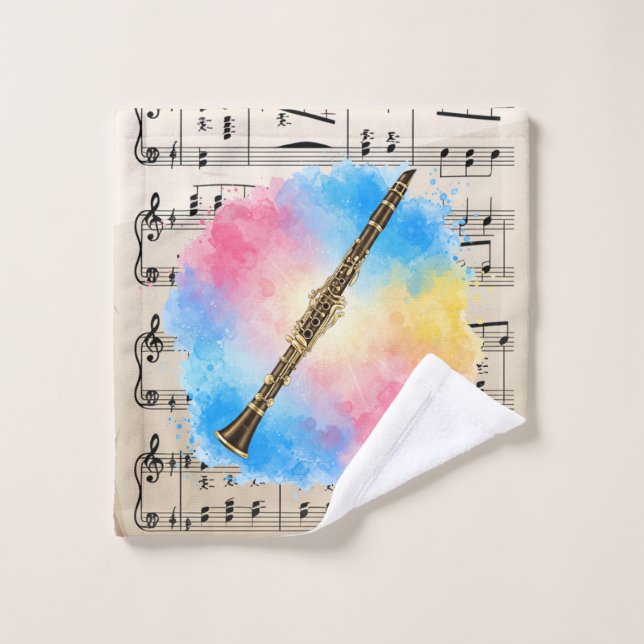 Armonía clarinete: Coloridas acuarelas (Toallita)