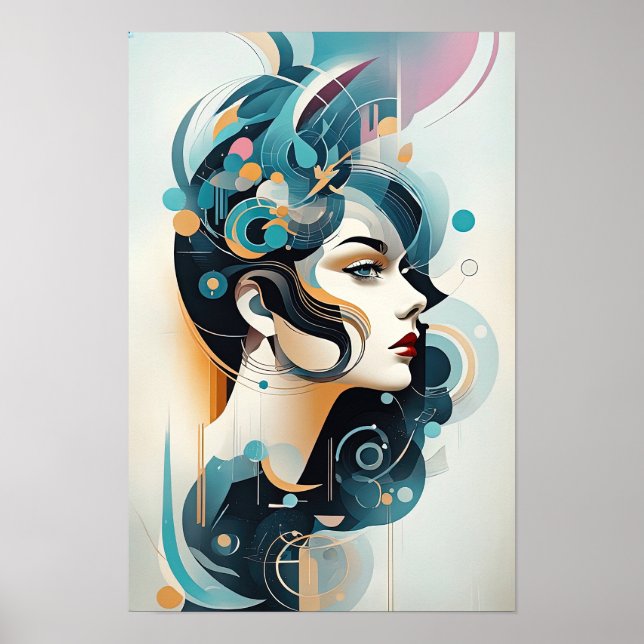 Armonía colorida: arte abstracto moderno (Frente)